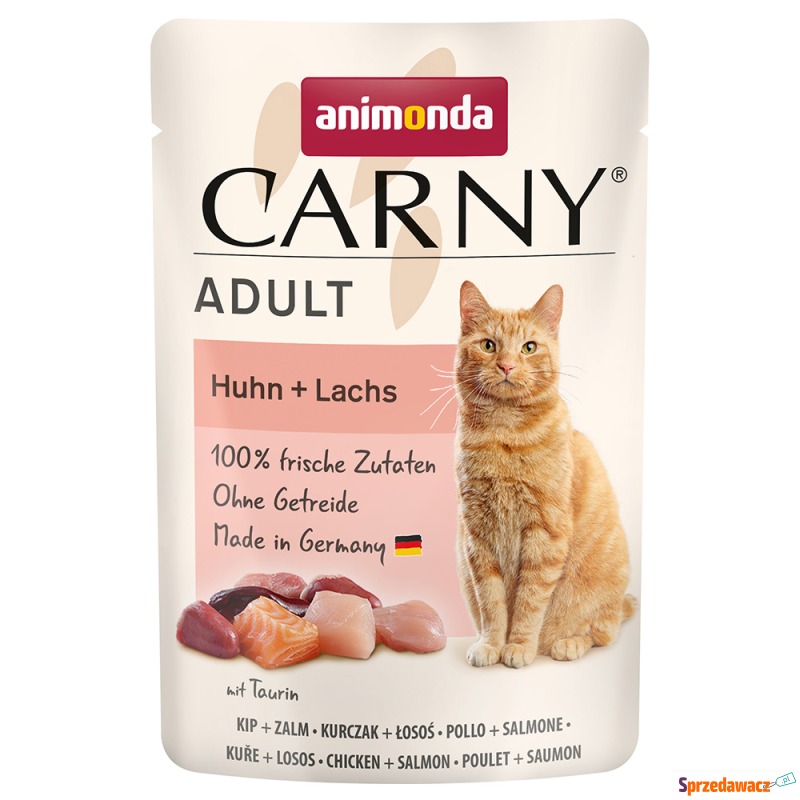 animonda Carny, 12 x 85 g - Kurczak i łosoś - Karmy dla kotów - Chorzów