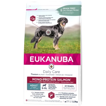 10% taniej! Eukanuba, karma sucha dla psa, różne rodzaje - Adult Mono-Protein, łosoś, 2,3 kg