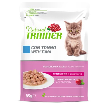 Natural Trainer Kitten & Young  - Tuńczyk, 12 x 85 g