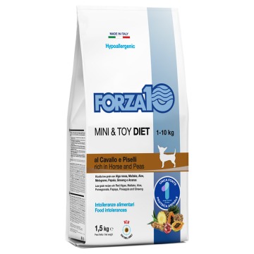 FORZA10 Mini & Toy Diet, konina i groch - 1,5 kg