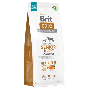 Brit Care Dog Grain-Free Senior & Light, łosoś i ziemniaki - 2 x 12 kg