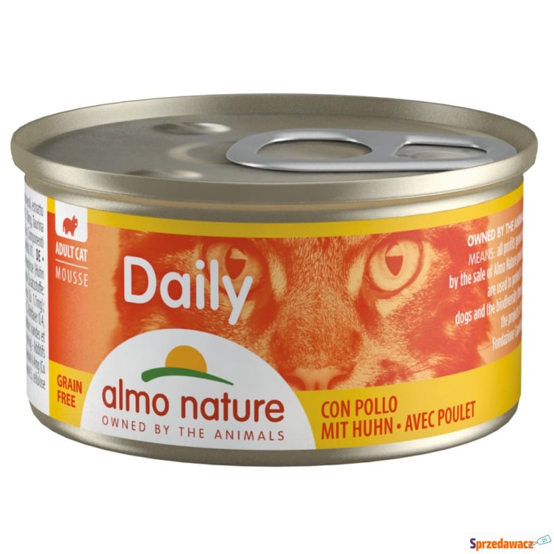 Almo Nature Daily Menu, 6 x 85 g - Mus z kurczakiem - Karmy dla kotów - Leszno