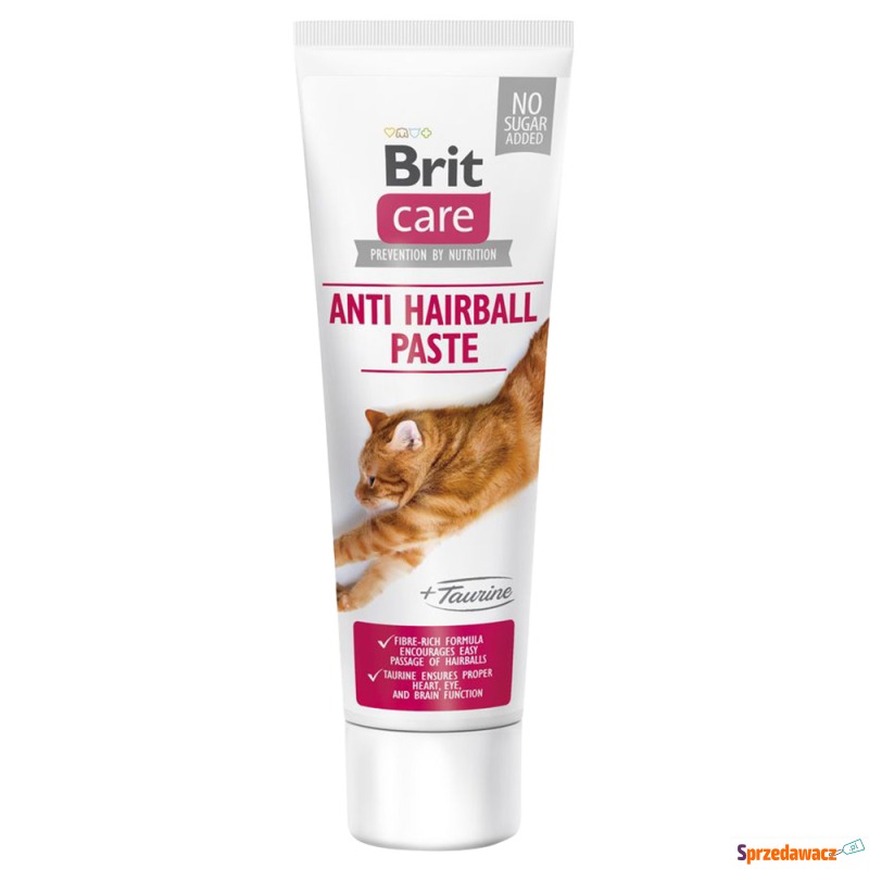 Brit Care Cat Paste Anti Hairball, z tauryną -... - Przysmaki dla kotów - Grudziądz