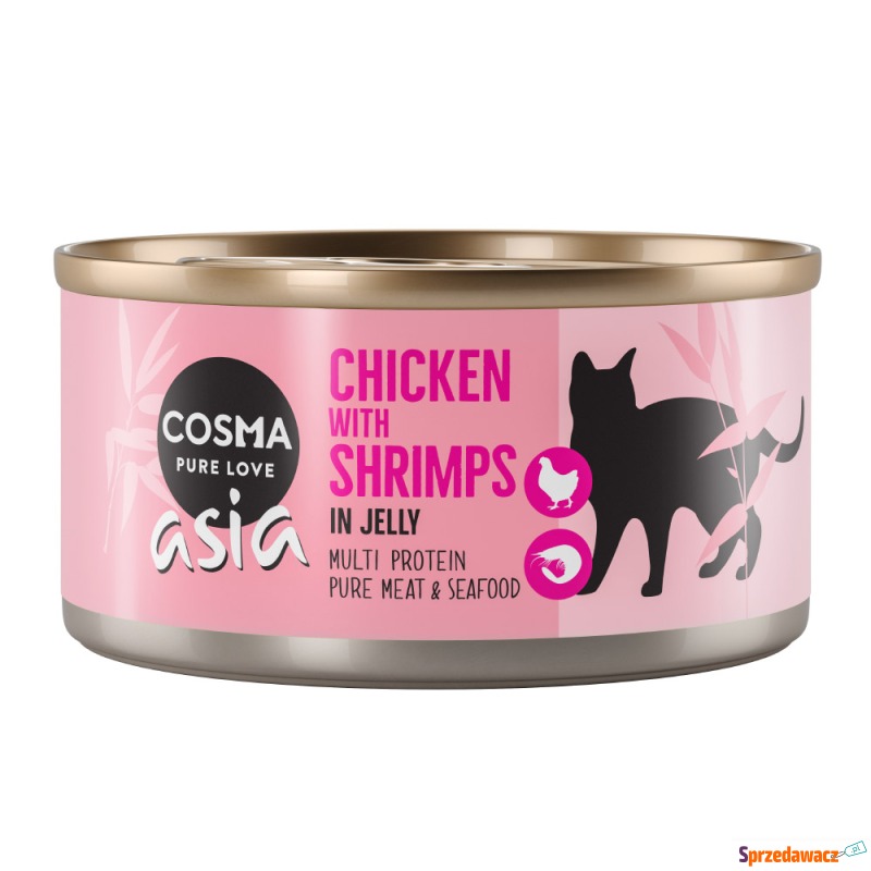 Megapakiet Cosma Asia, 24 x 170 g - Kurczak z... - Karmy dla kotów - Bielsko-Biała