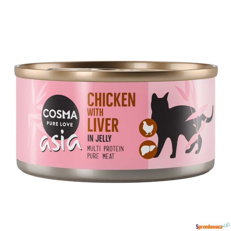 Megapakiet Cosma Asia, 24 x 170 g - Kurczak z... - Karmy dla kotów - Bielsko-Biała