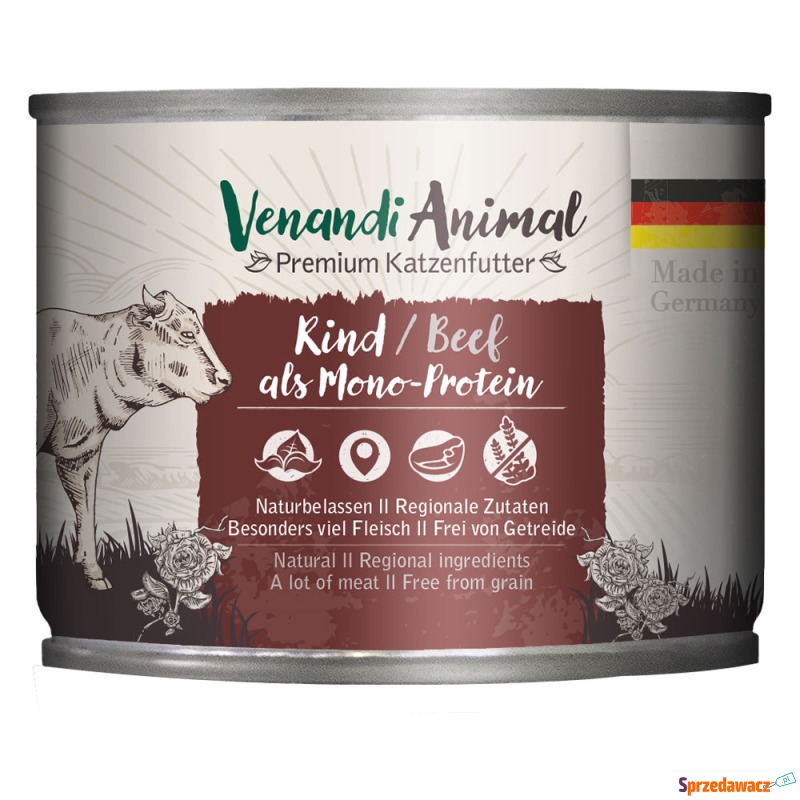 Venandi Animal Monoprotein 6 x 200 g - Wołowina - Karmy dla kotów - Piekary Śląskie