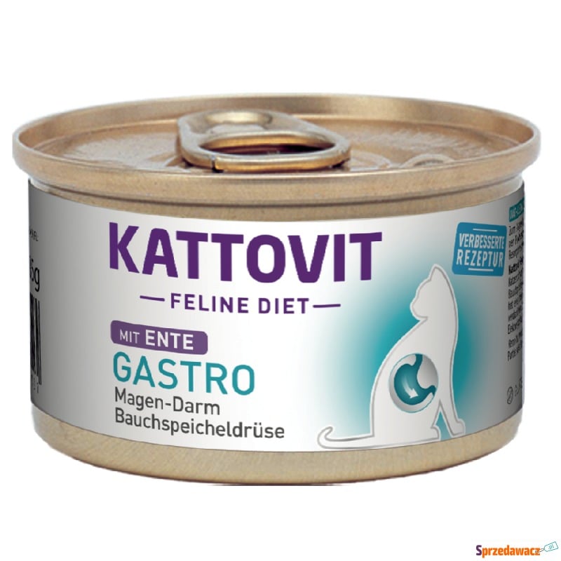 Kattovit Gastro - Kaczka, 12 x 85 g - Karmy dla kotów - Elbląg