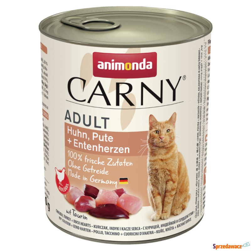 animonda Carny Adult, 6 x 800 g - Kurczak, indyk... - Karmy dla kotów - Szczecinek