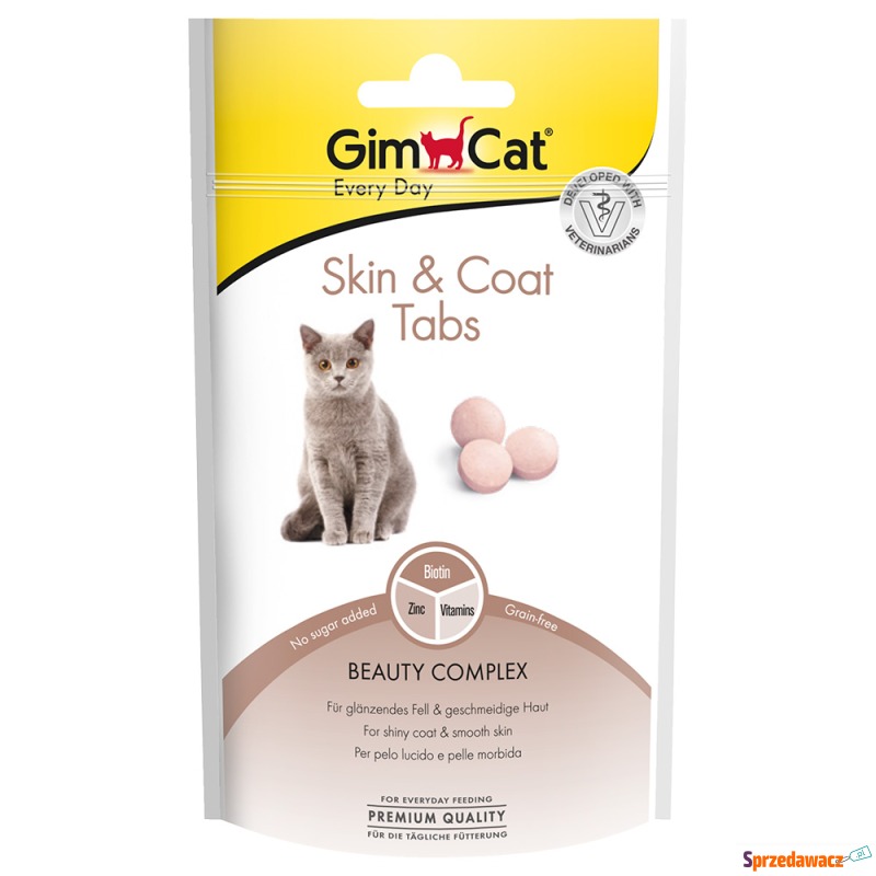 GimCat Skin & Coat Tabs - 40 g - Przysmaki dla kotów - Warszawa
