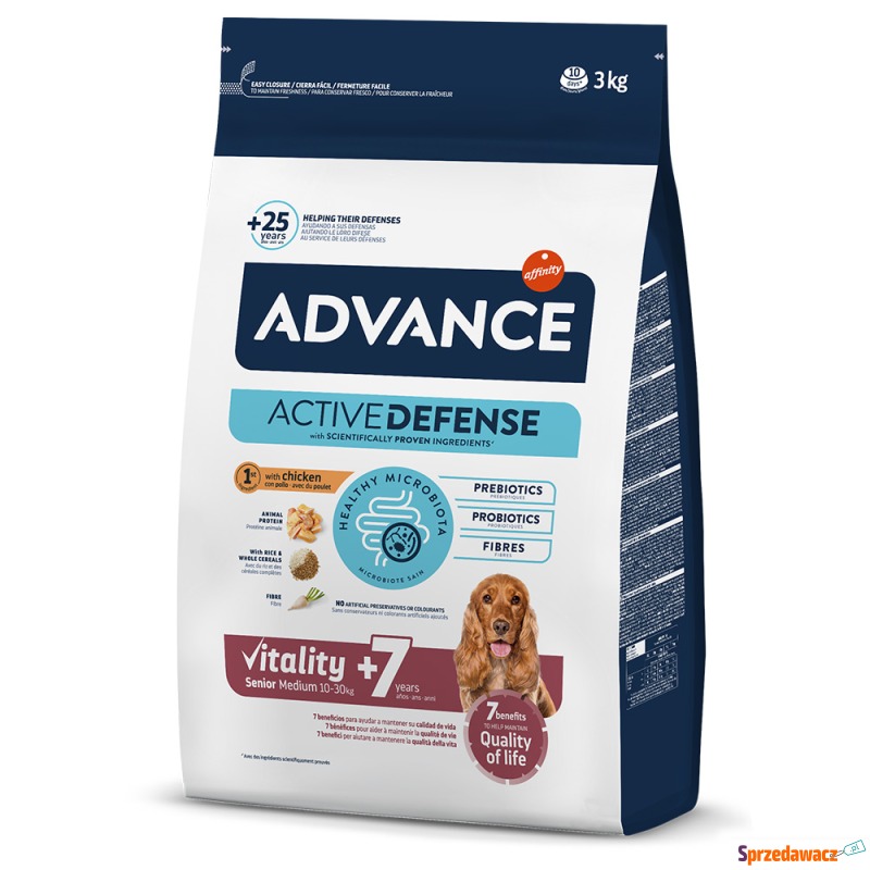 Advance Medium Senior Vitality 7+ - 3 kg - Karmy dla psów - Grójec