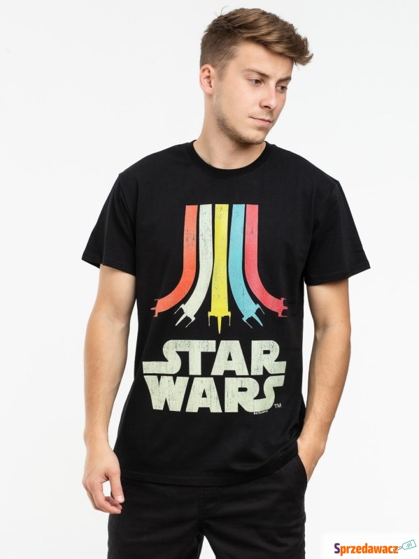 MC439 Star Wars Rainbow Logo Tee Black - Bluzki, koszulki - Katowice