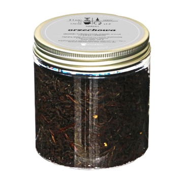 Najlepsza liściasta czarna herbata sypana ORZECHOWA kremowe orzeszki 100g