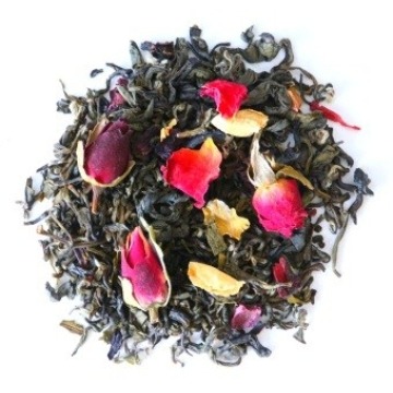 Najlepsza liściasta herbata zielona sypana CESARSKA WIŚNIA hibiskus 120g