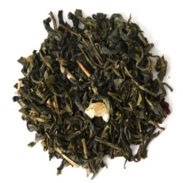 Najlepsza liściasta herbata zielona sypana SŁODKI MELON bławatek goji 140g