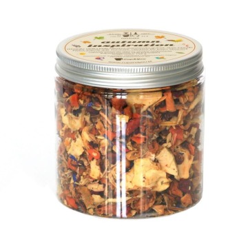 Herbata Autumn inspiration o smaku rabarbarowym - jesienna mieszanka owocowa 150g najlepsza herbata 