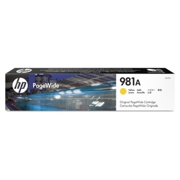 HP oryginalny ink J3M70A, HP 981A, yellow, 6000s, 70ml, HP PageWide Enterprise Color 556, MFP 586