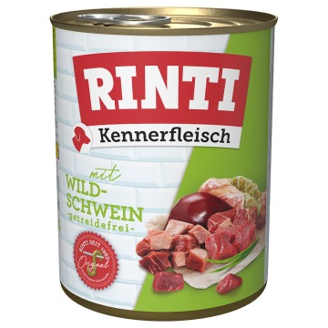 Pakiet RINTI Kennerfleisch, 12 x 800 g - Dzik