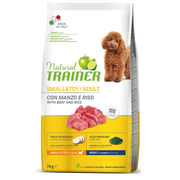 Trainer Natural Dog Adult Mini z wołowiną i ryżem - 7 kg