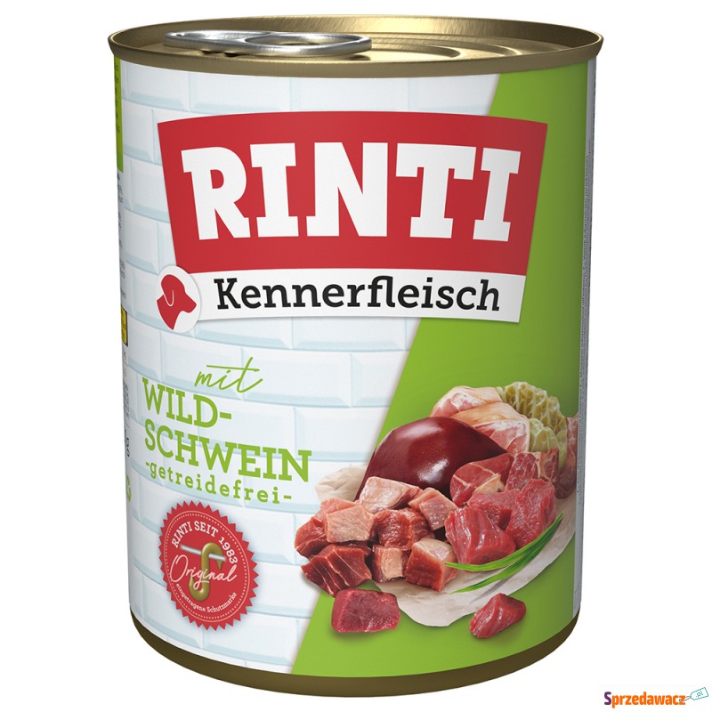 Pakiet RINTI Kennerfleisch, 12 x 800 g - Dzik - Karmy dla psów - Kędzierzyn-Koźle