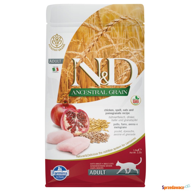 Farmina N&D Ancestral Grain Adult, kurczak i owoc... - Karmy dla kotów - Włocławek