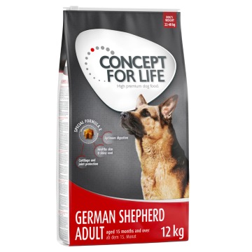 21 + 3 kg gratis! Concept for Life, 2 x 12 kg - German Shepherd Adult