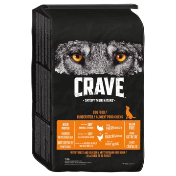 Crave Adult, indyk i kurczak - 2 x 11,5 kg