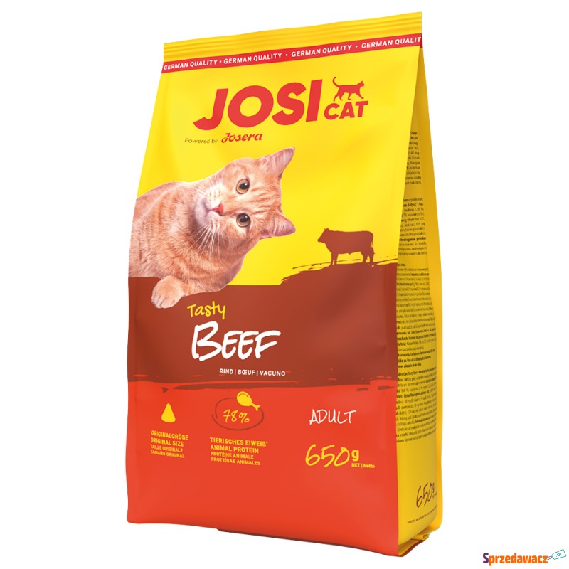 JosiCat, smaczna wołowina - 2 x 650 g - Karmy dla kotów - Dąbrowa Górnicza
