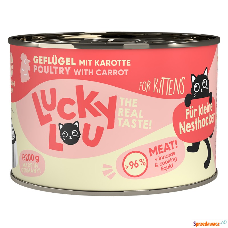 Lucky Lou Lifestage Kitten 6 x 200 g - Drób - Karmy dla kotów - Bielsko-Biała