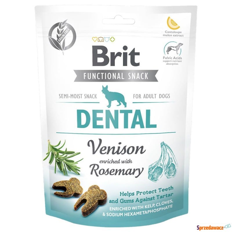 Brit Care Dog Functional Dental Snack, jeleń -... - Przysmaki dla psów - Płock