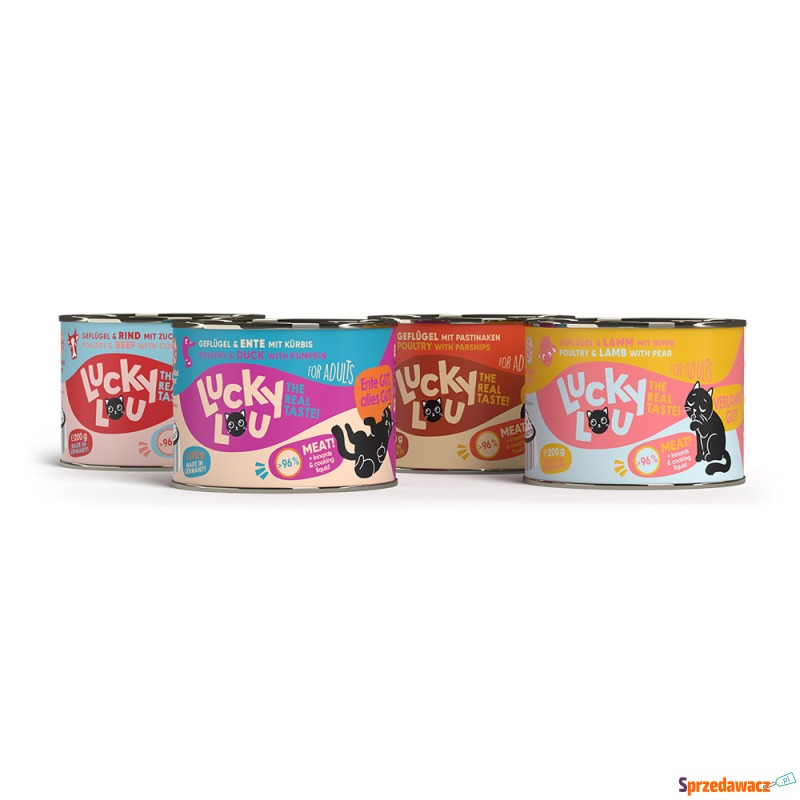 Lucky Lou Adult Tasting Mix 6 x 200 g - Mix - Karmy dla kotów - Police