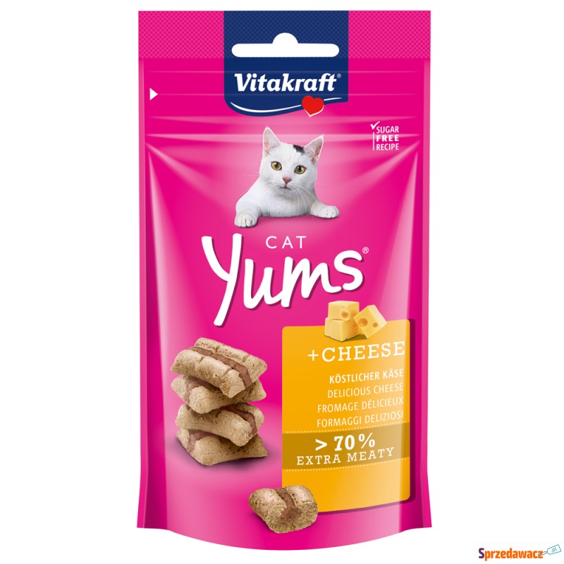 Vitakraft Cat Yums - Ser, 3 x 40 g - Przysmaki dla kotów - Zgierz