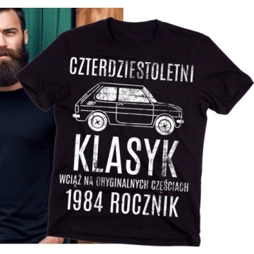 męska Koszulka na 40 - 40 LETNI KLASYK 1984