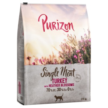 Purizon Single Meat, indyk z kwiatami wrzosu - 2,5 kg
