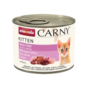 Megapakiet animonda Carny Kitten, 24 x 200 g - Baby-Paté (pasztet)