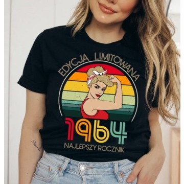 Damska koszulka na 60 urodziny dla blondynki