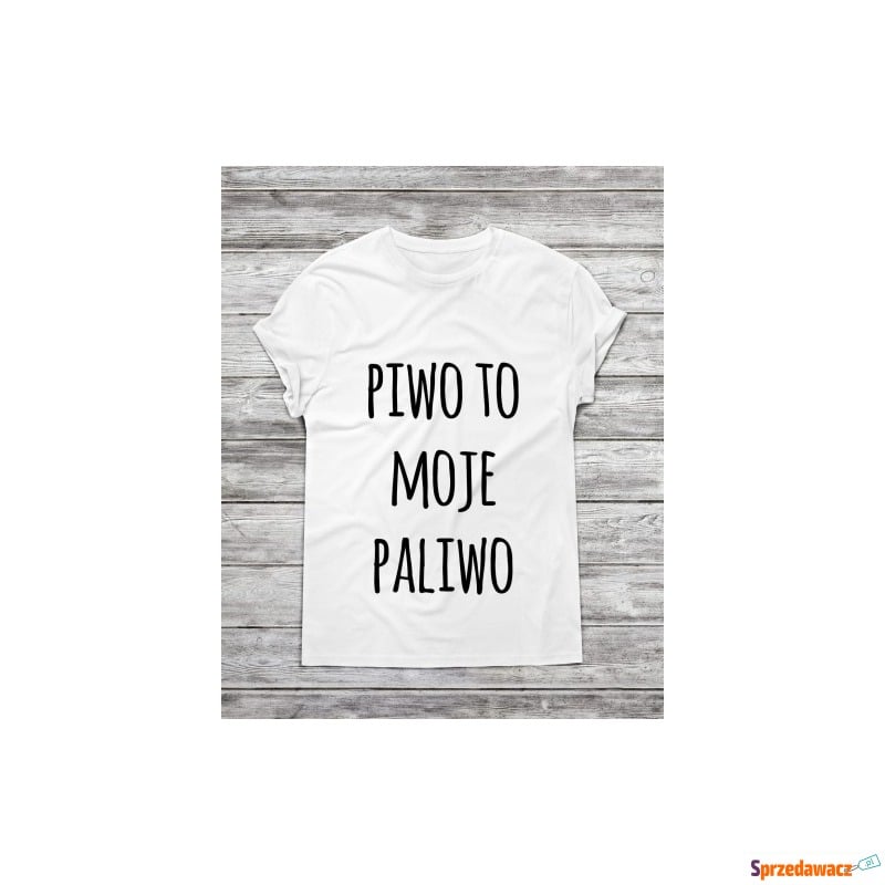 Koszulka męska "PIWO TO MOJE PALIWO" - Bluzki, koszulki - Sieradz