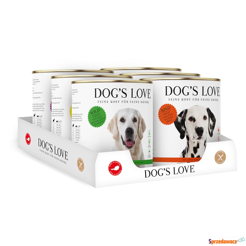 Dog's Love Adult 6 x 800 g - Pakiet mieszany (6... - Karmy dla psów - Stalowa Wola