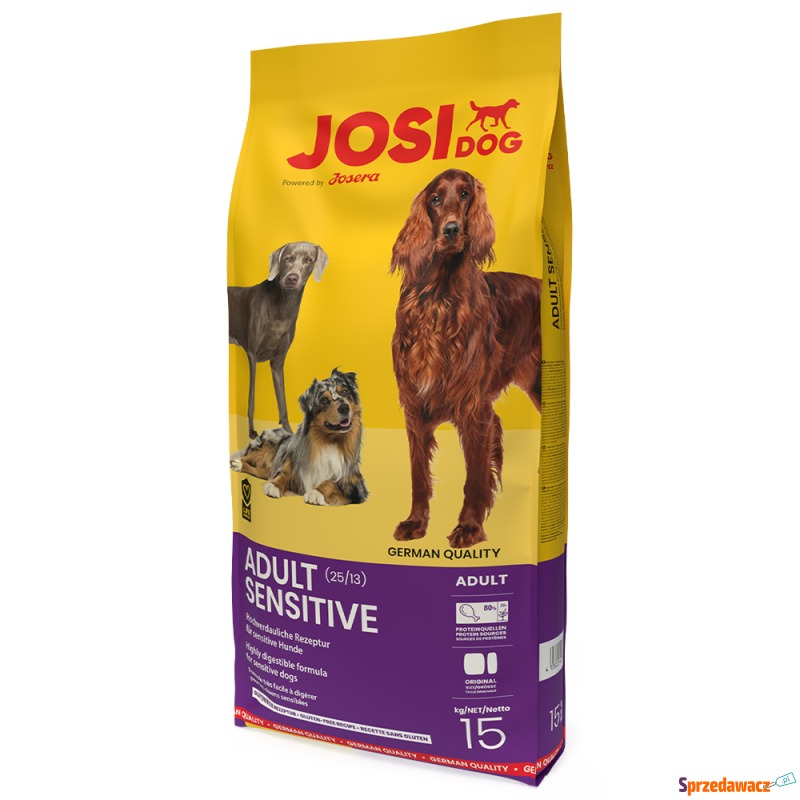 JosiDog Adult Sensitive - 2 x 15 kg - Karmy dla psów - Grodzisk Wielkopolski
