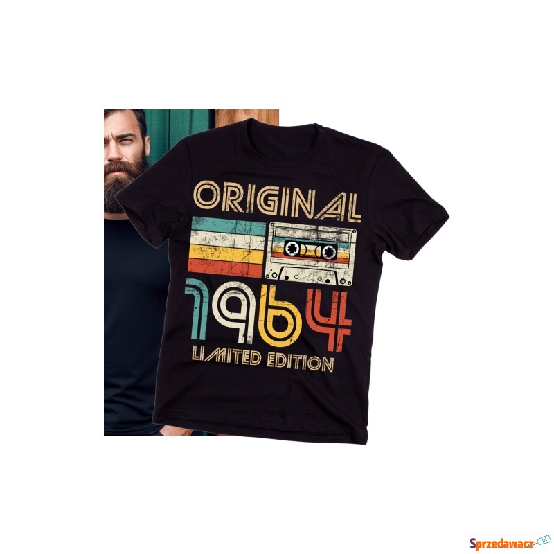 Męska koszulka na sześćdziesiątkę original 1964 - Bluzki, koszulki - Jabłowo