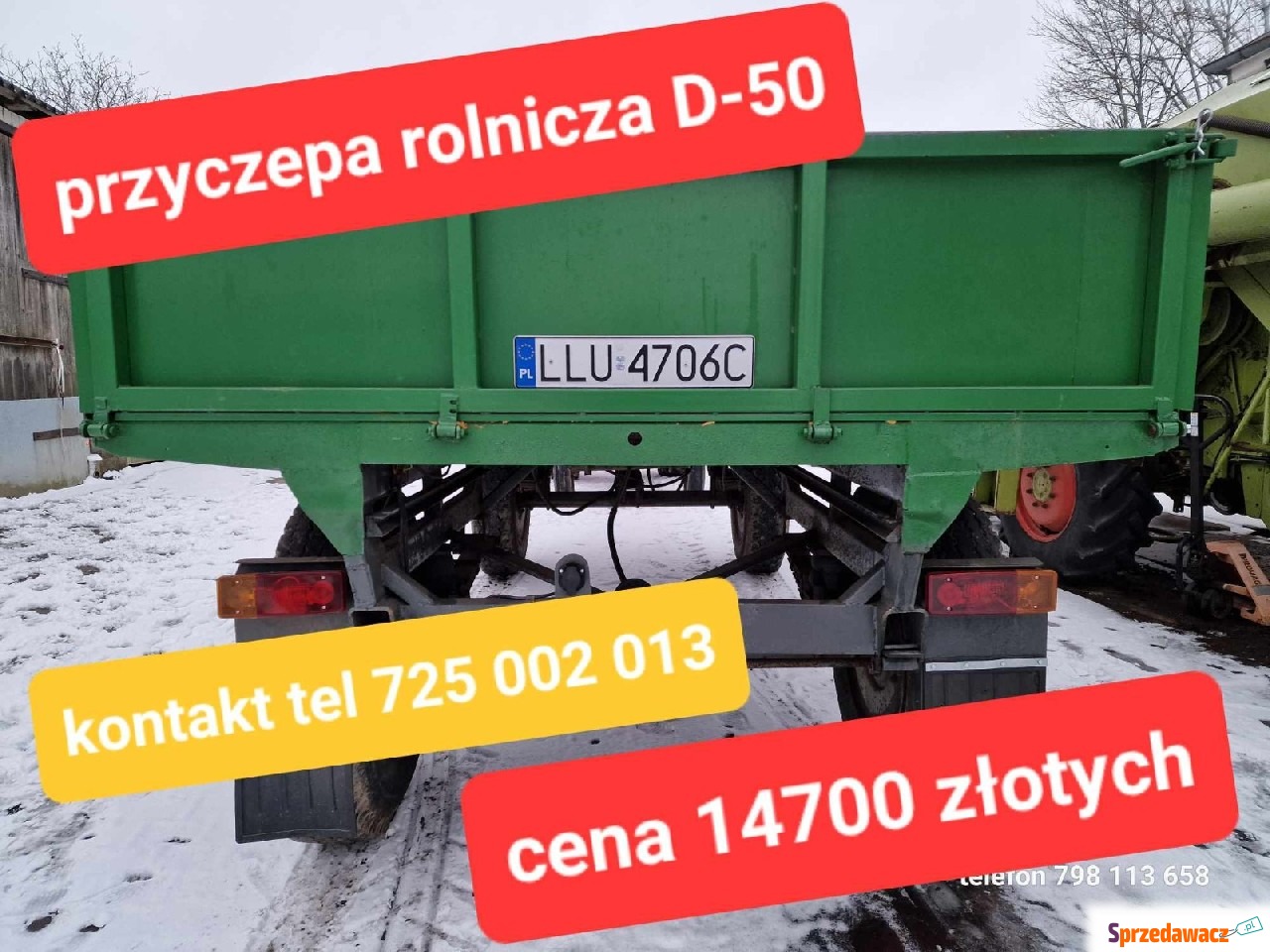 Przyczepa Rolnicza Autosan D50...