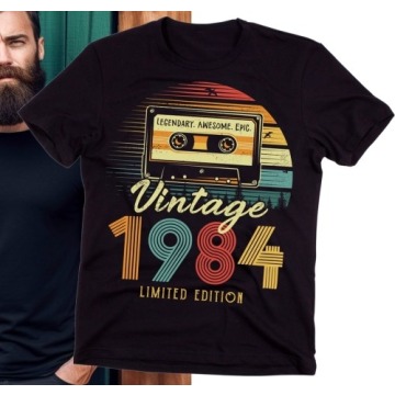 męska koszulka na 40 urodziny VINTAGE 1984