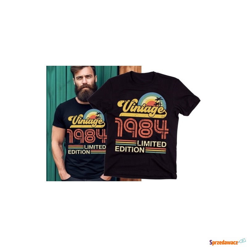 męska koszulka na 40 urodziny vintage 1984 - Bluzki, koszulki - Chorzów