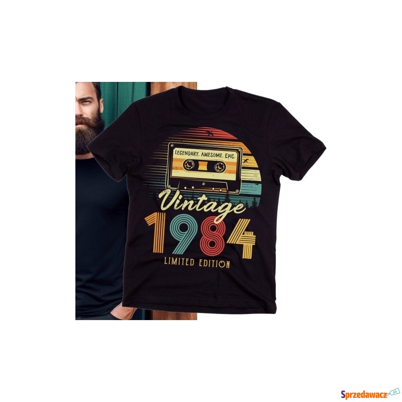 męska koszulka na 40 urodziny VINTAGE 1984 - Bluzki, koszulki - Jelenia Góra