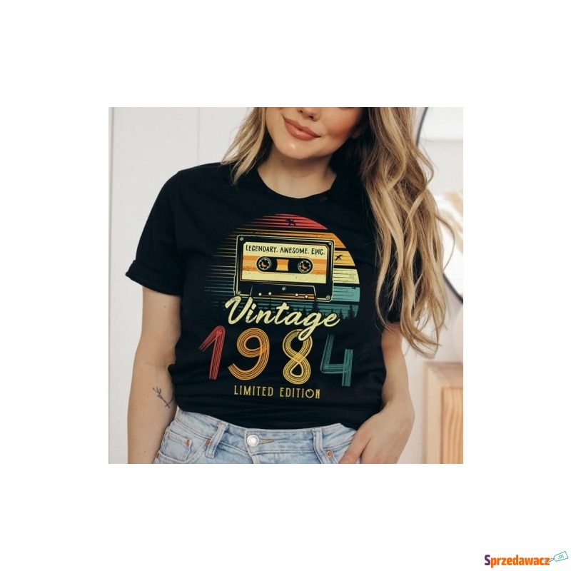 koszulka damska na 40 urodziny vintage 1984 - Bluzki, koszule - Łódź