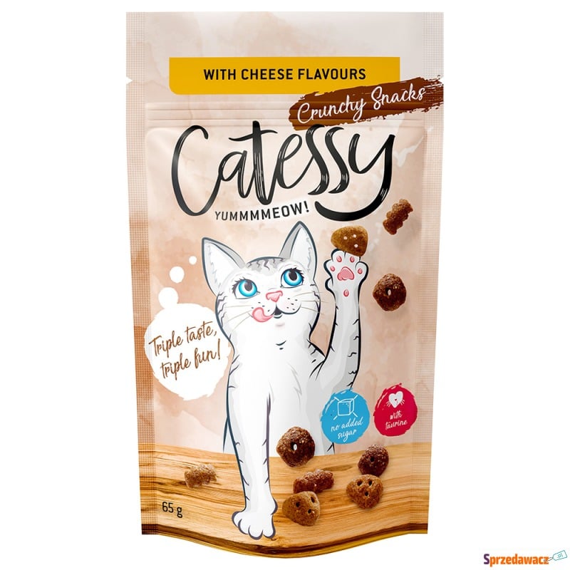Catessy Crunchy Snacks, 65 g - O smaku sera - Przysmaki dla kotów - Warszawa