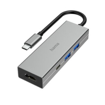 Adapter Hama Multiport USB-C, 2x USB-A 3.2, 1x TYP-C, 1x HDMI