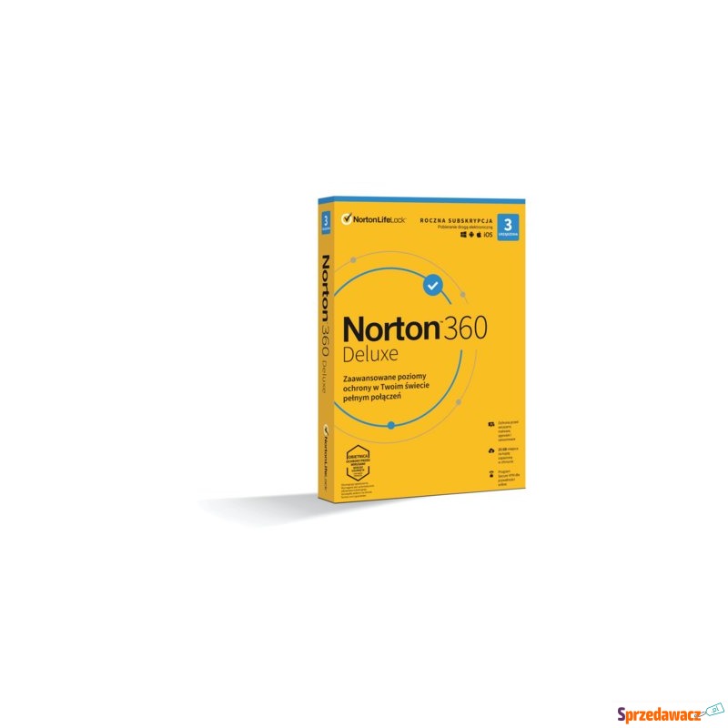 Program antywirusowy Norton 360 Deluxe ESD 1Y/3U - Bezpieczeństwo - Tarnowskie Góry