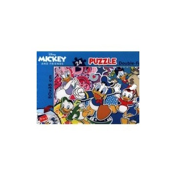  Puzzle dwustronne 24 el. Mickey and Friends Lisciani