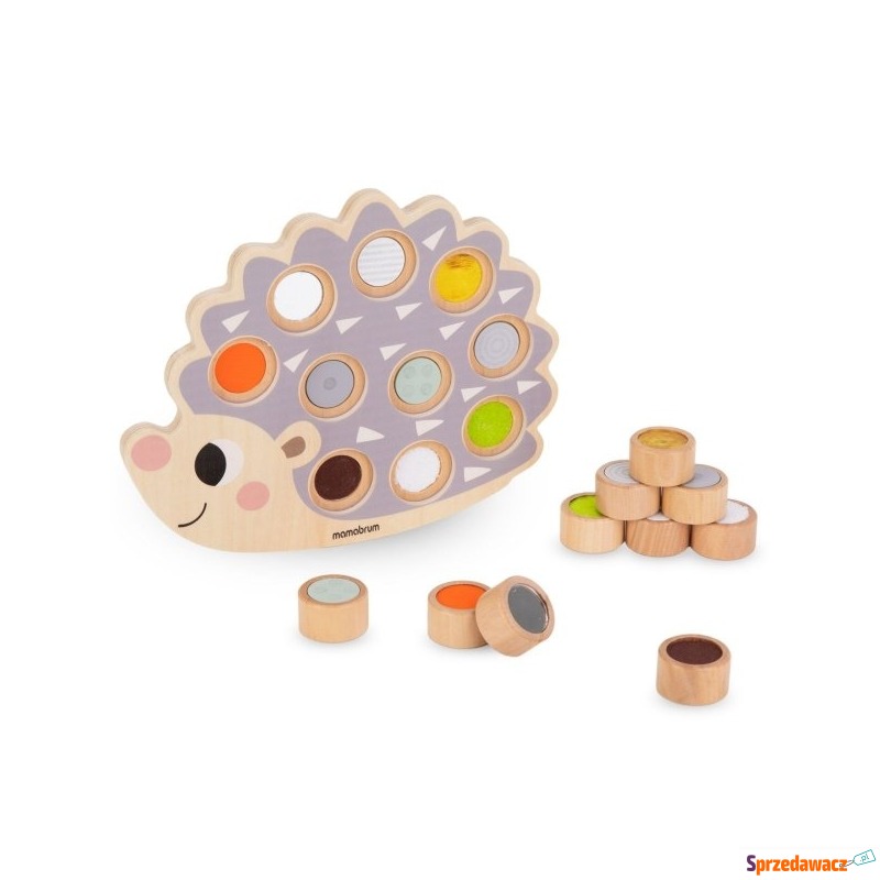 Drewniany jeż - układanka sensoryczna Montessori - Pozostałe zabawki - Jaworzno