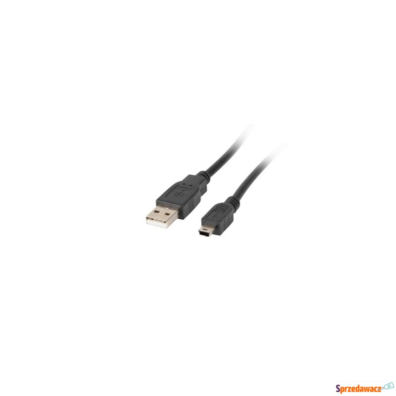 LANBERG Kabel USB 2.0 mini AM-BM5P 0.3M czarny... - Okablowanie - Włocławek